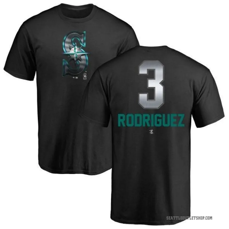 Alex Rodriguez Men's Black Seattle Mariners Midnight Mascot T-Shirt -