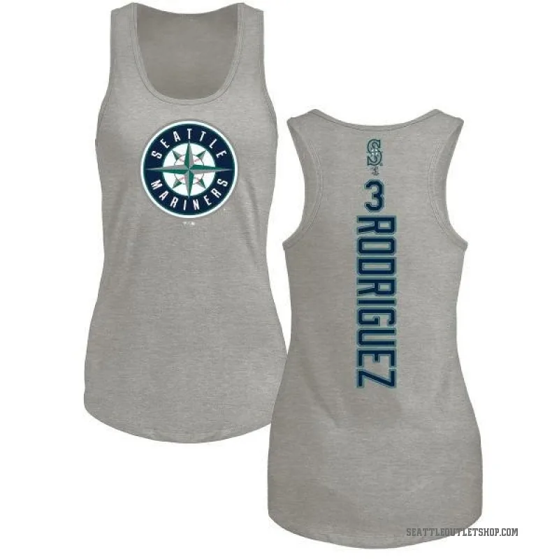 Alex Rodriguez Women's Ash Seattle Mariners Backer Tank Top -