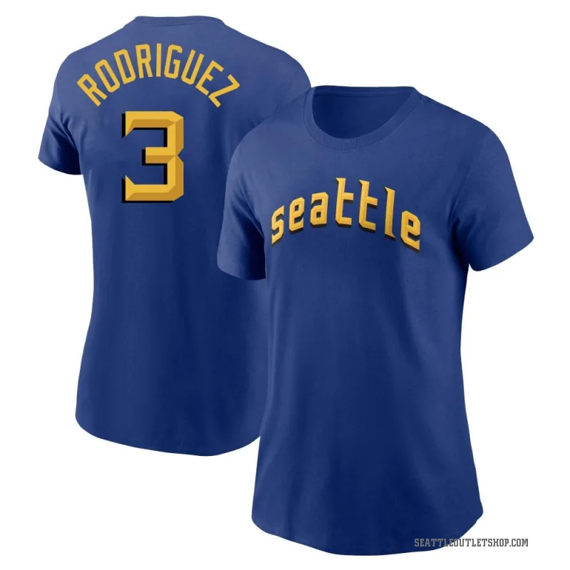 Alex Rodriguez Women's Royal Seattle Mariners 2023 City Connect T-Shirt