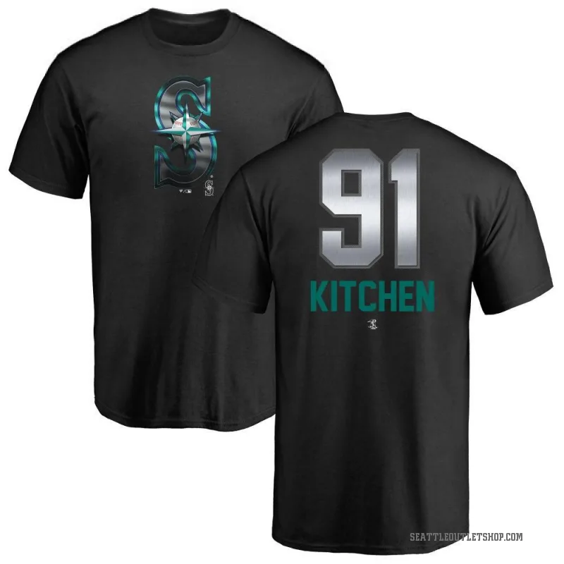 Austin Kitchen Men's Black Seattle Mariners Midnight Mascot T-Shirt -