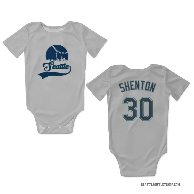 Austin Shenton  White Seattle Mariners  Newborn & Infant Bodysuit