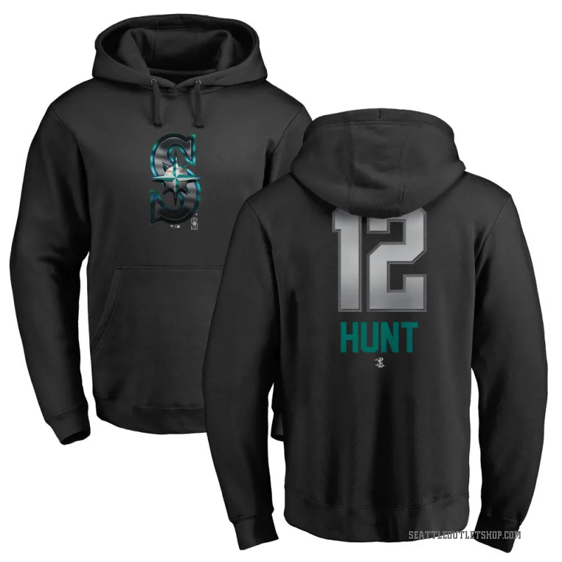 Blake Hunt Men's Black Seattle Mariners Branded Midnight Mascot Pullover Hoodie -