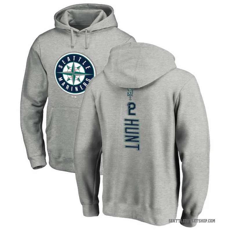 Blake Hunt Men's Seattle Mariners Ash Backer Pullover Hoodie