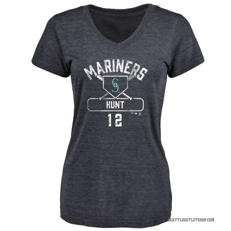 Blake Hunt Women's Navy Seattle Mariners Base Runner T-Shirt -