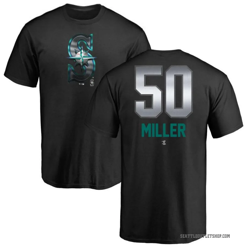Bryce Miller Men's Black Seattle Mariners Midnight Mascot T-Shirt -