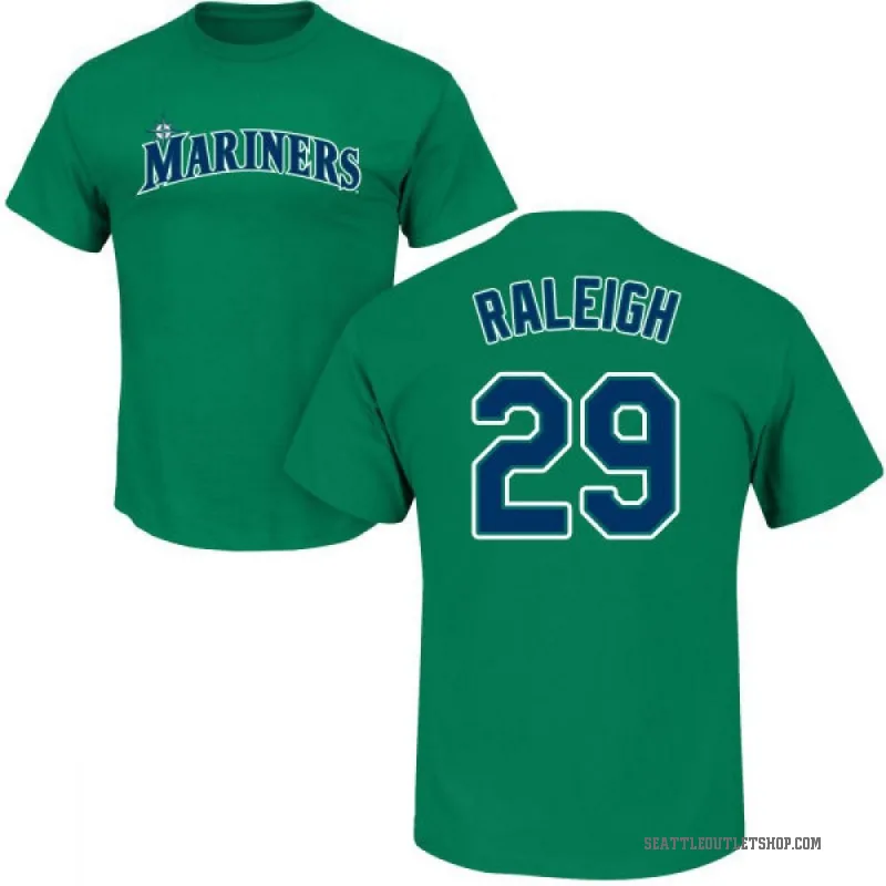 Cal Raleigh Men's Green Seattle Mariners Roster T-Shirt -