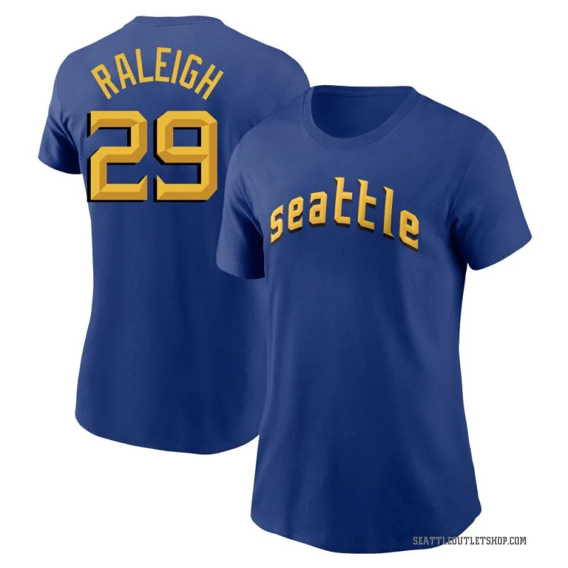 Cal Raleigh Women's Royal Seattle Mariners 2023 City Connect T-Shirt