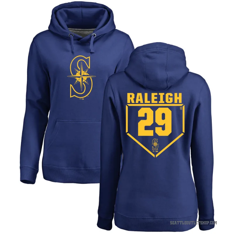 Cal Raleigh Women's Royal Seattle Mariners Branded RBI Pullover Hoodie -