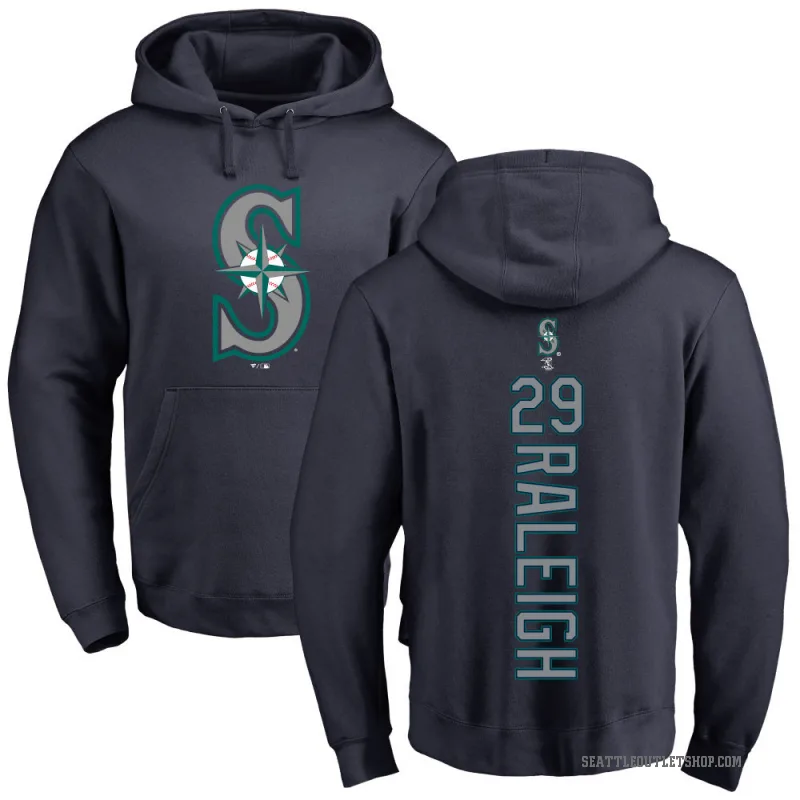 Cal Raleigh Youth Navy Seattle Mariners Backer Pullover Hoodie