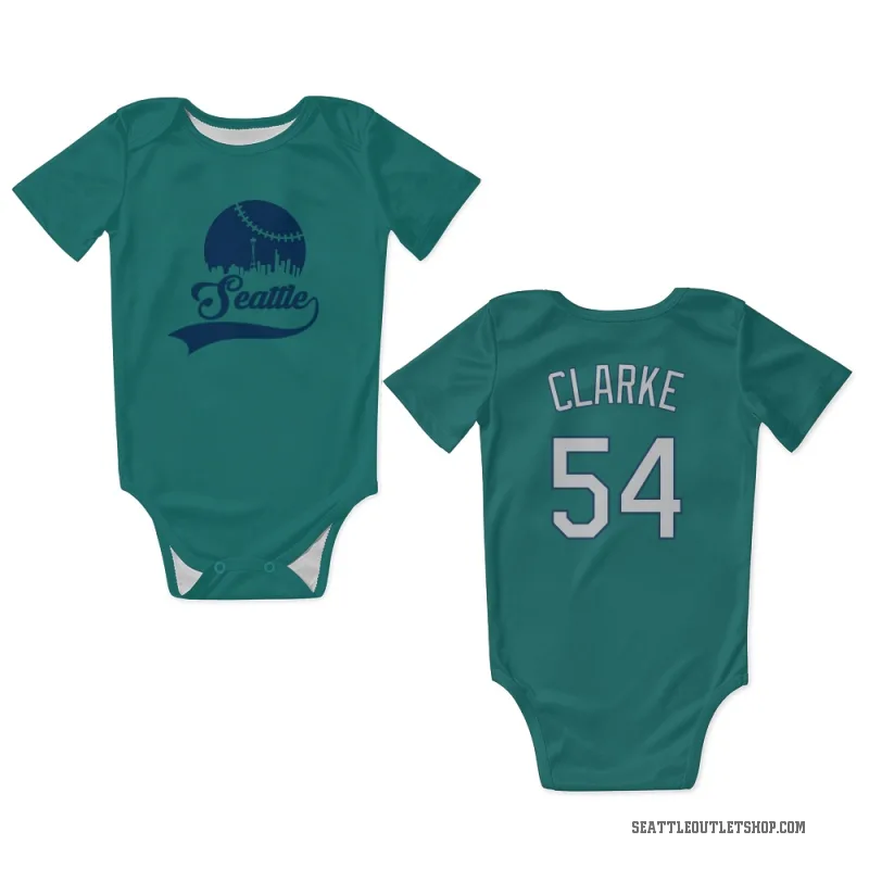 Chris Clarke  Green Seattle Mariners  Newborn & Infant Bodysuit