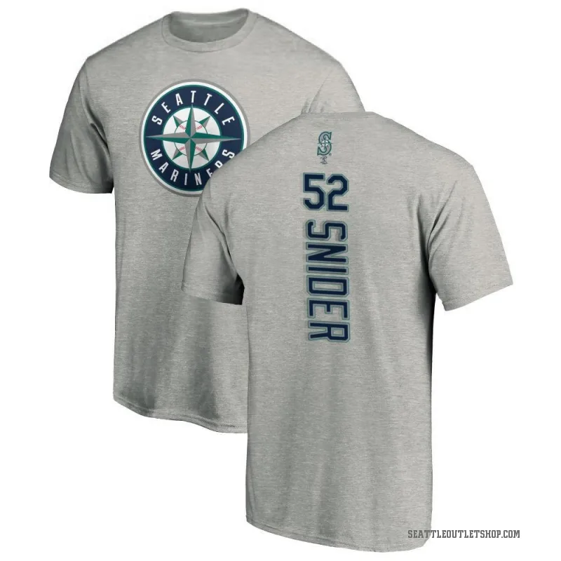Collin Snider Men's Ash Seattle Mariners Backer T-Shirt -