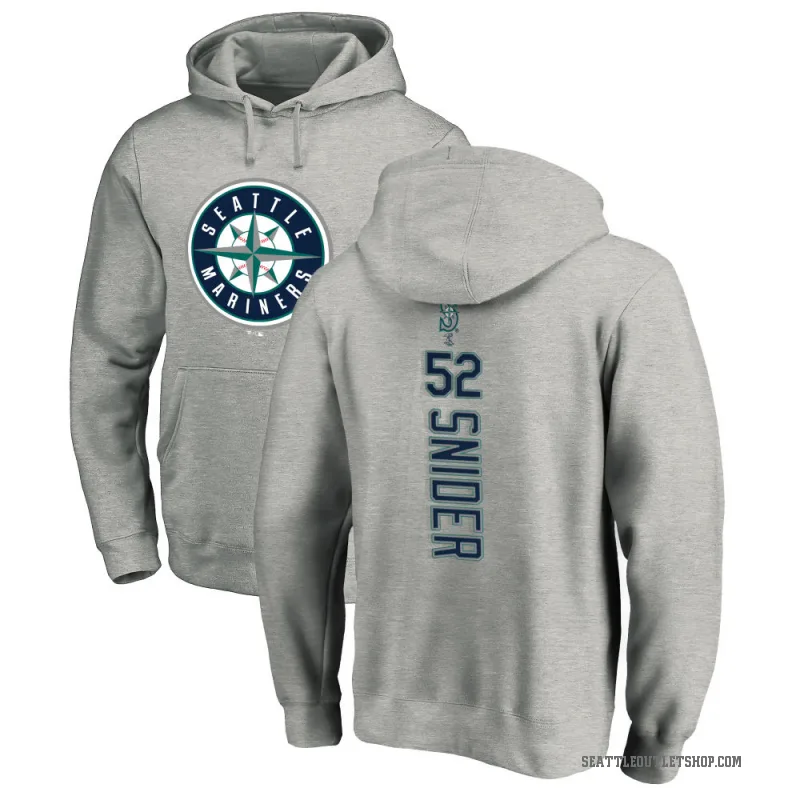 Collin Snider Men's Seattle Mariners Ash Backer Pullover Hoodie