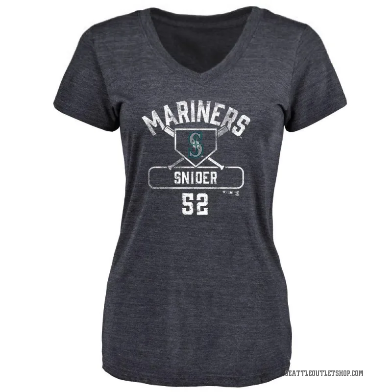 Collin Snider Women's Navy Seattle Mariners Base Runner T-Shirt -