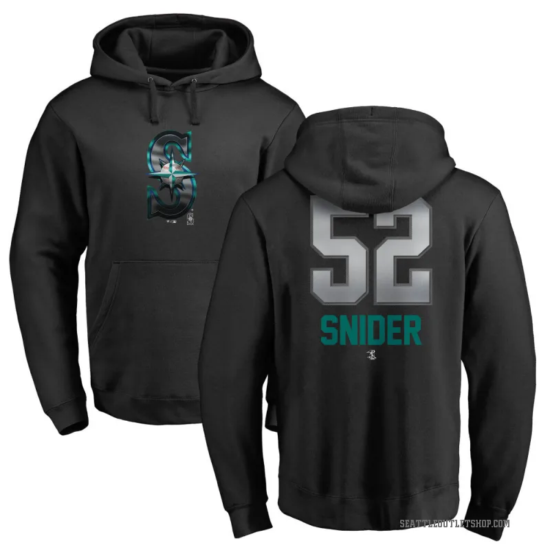 Collin Snider Youth Black Seattle Mariners Branded Midnight Mascot Pullover Hoodie -