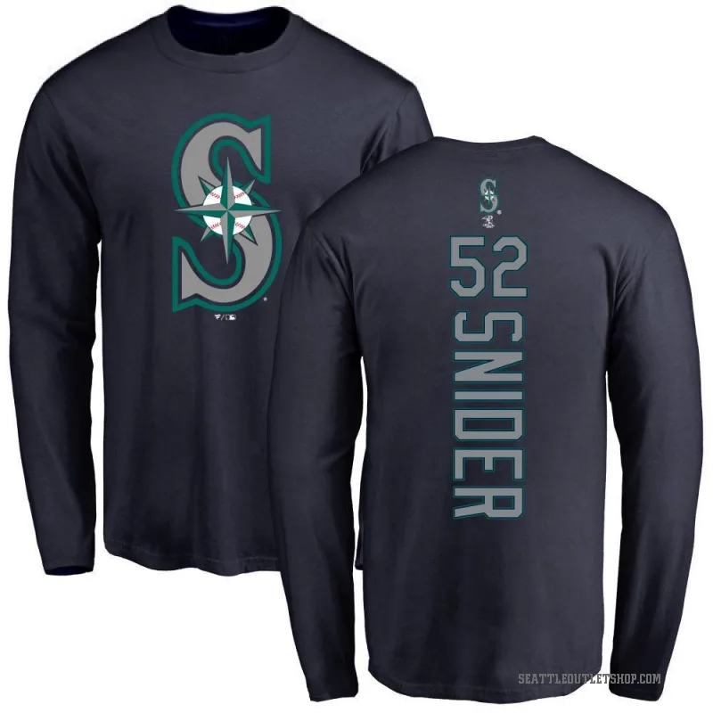 Collin Snider Youth Navy Seattle Mariners Backer Long Sleeve T-Shirt -