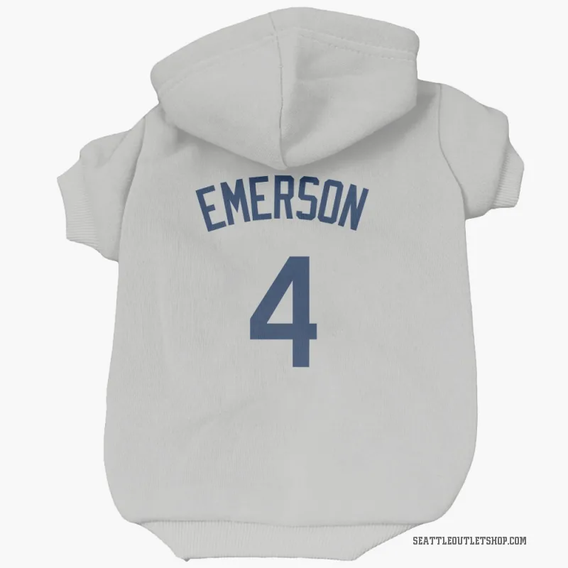 Colt Emerson  Gray Seattle Mariners  Cat & Dog Pet Hoodie