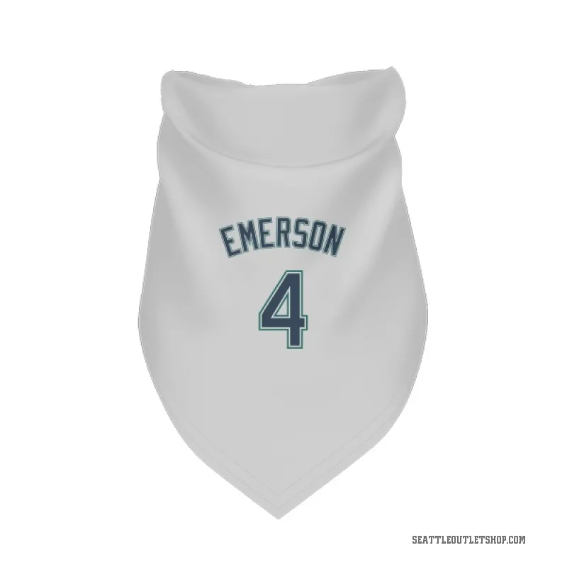 Colt Emerson  White Seattle Mariners  Cat & Dog Pet Bandana