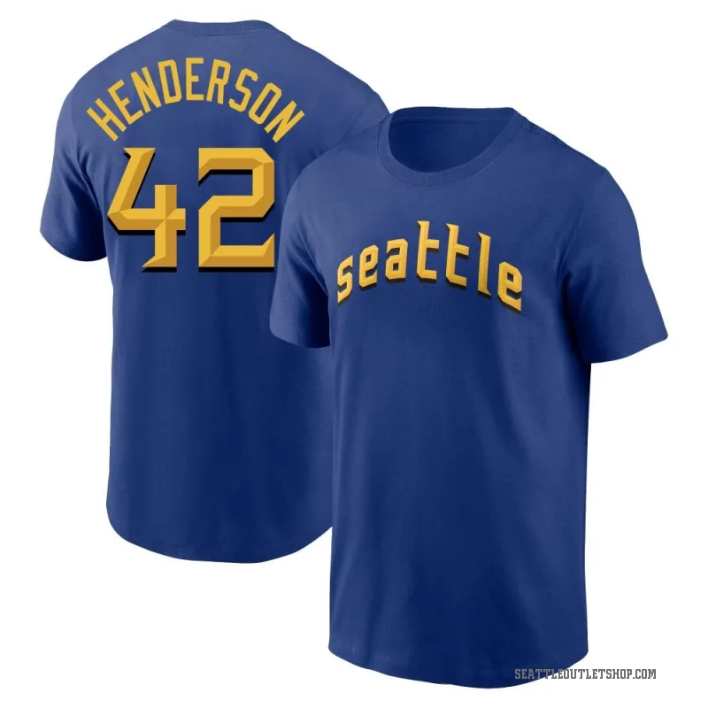 Dave Henderson Men's Royal Seattle Mariners 2023 City Connect T-Shirt