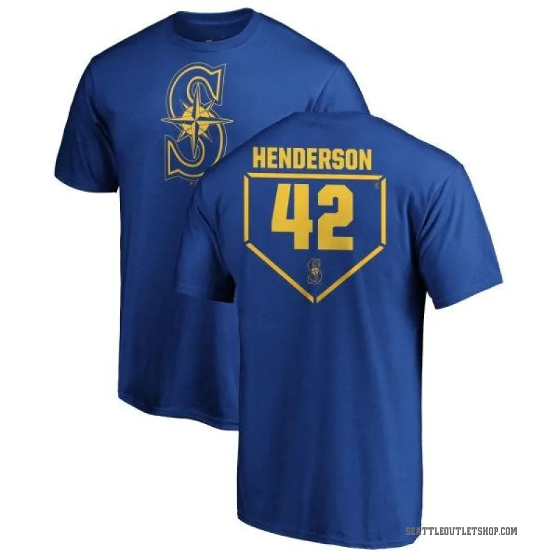 Dave Henderson Men's Royal Seattle Mariners RBI T-Shirt -