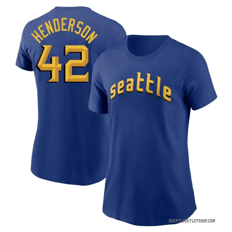 Dave Henderson Women's Royal Seattle Mariners 2023 City Connect T-Shirt