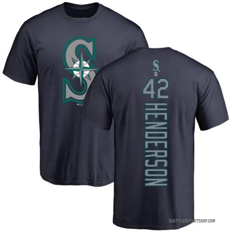 Dave Henderson Youth Navy Seattle Mariners Backer T-Shirt -