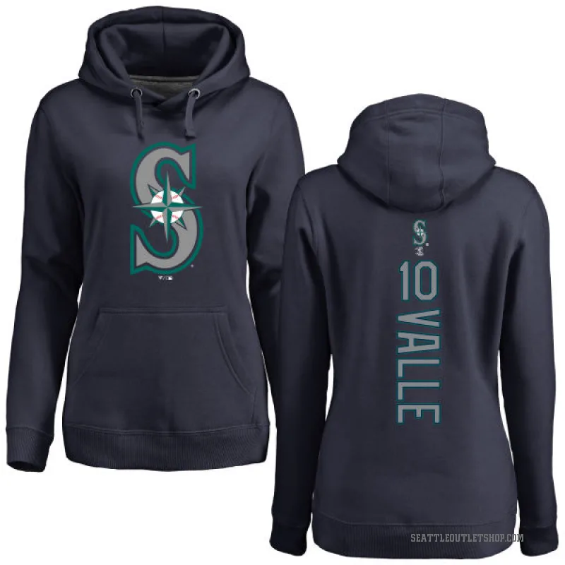 Dave Valle Women's Navy Seattle Mariners Backer Pullover Hoodie
