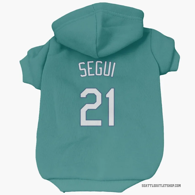 David Segui  Green Seattle Mariners  Cat & Dog Pet Hoodie