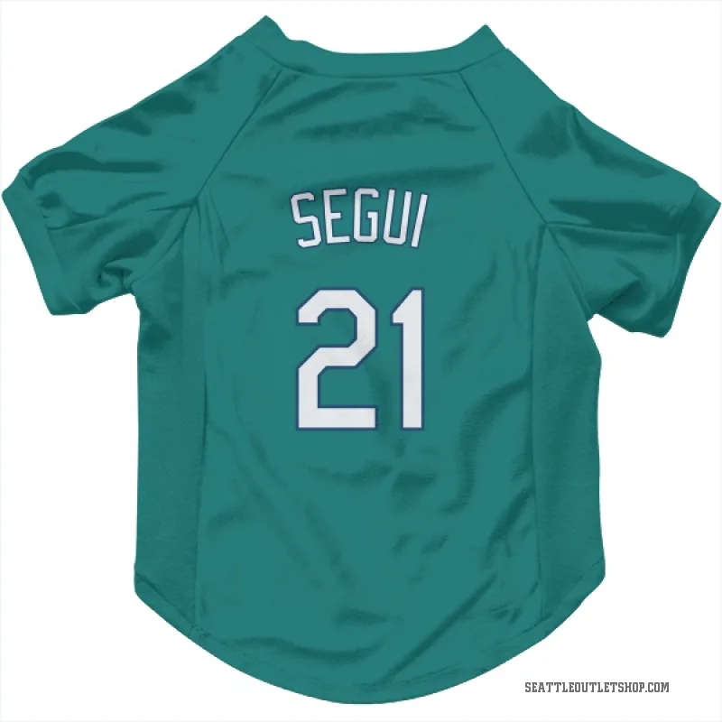 David Segui  Green Seattle Mariners  Cat & Dog Pet Jersey