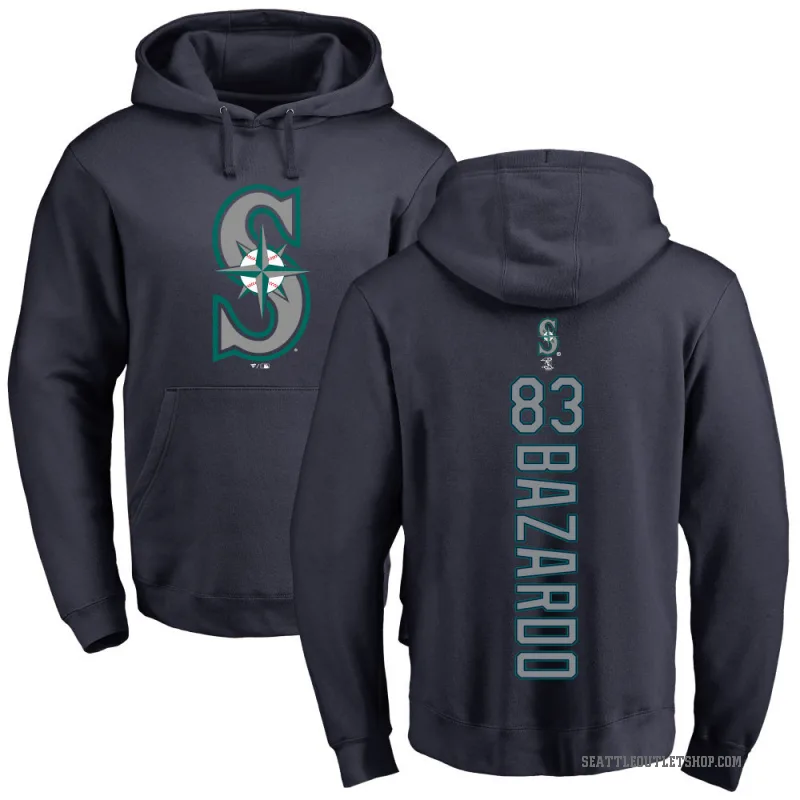 Eduard Bazardo Men's Navy Seattle Mariners Backer Pullover Hoodie