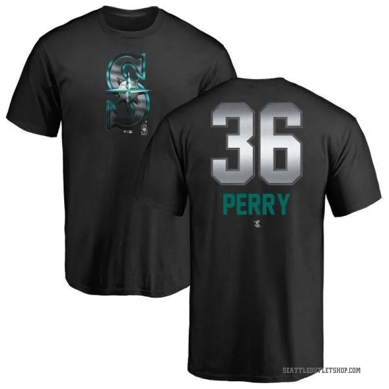 Gaylord Perry Youth Black Seattle Mariners Midnight Mascot T-Shirt -