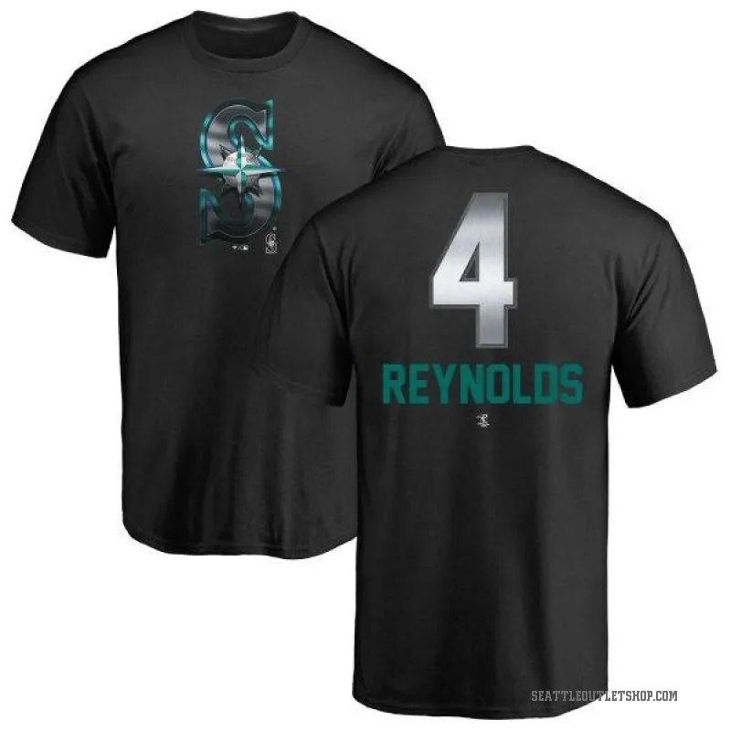 Harold Reynolds Men's Black Seattle Mariners Midnight Mascot T-Shirt -