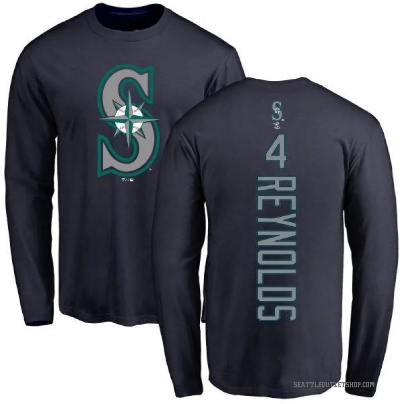 Harold Reynolds Youth Navy Seattle Mariners Backer Long Sleeve T-Shirt -