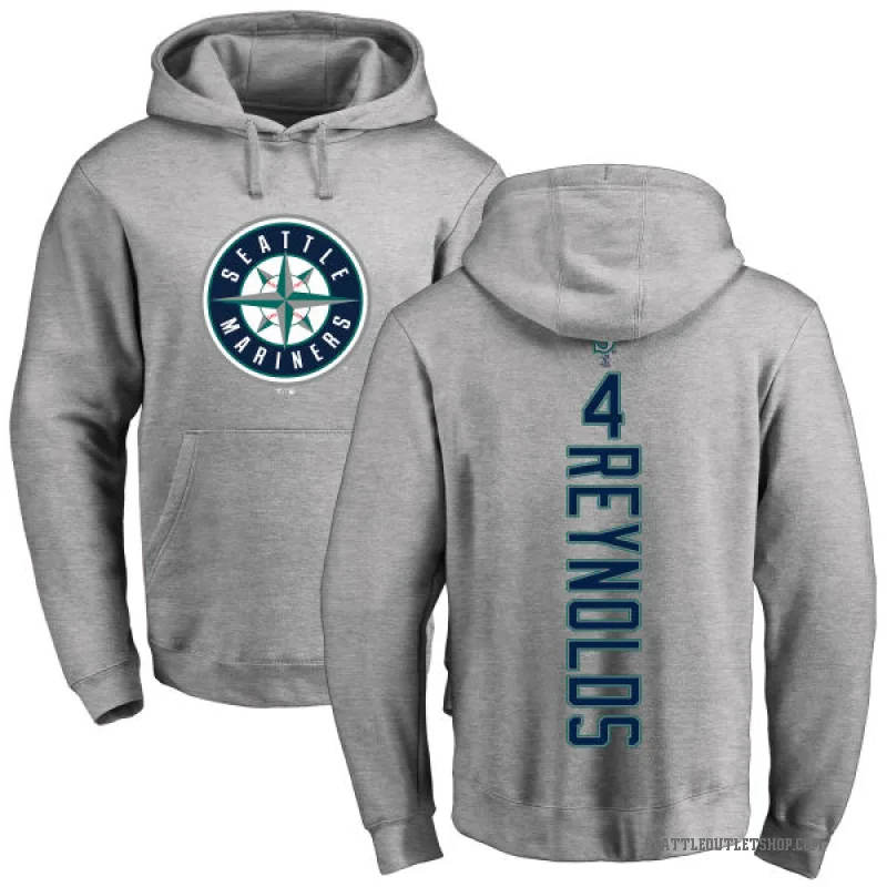 Harold Reynolds Youth Seattle Mariners Ash Backer Pullover Hoodie