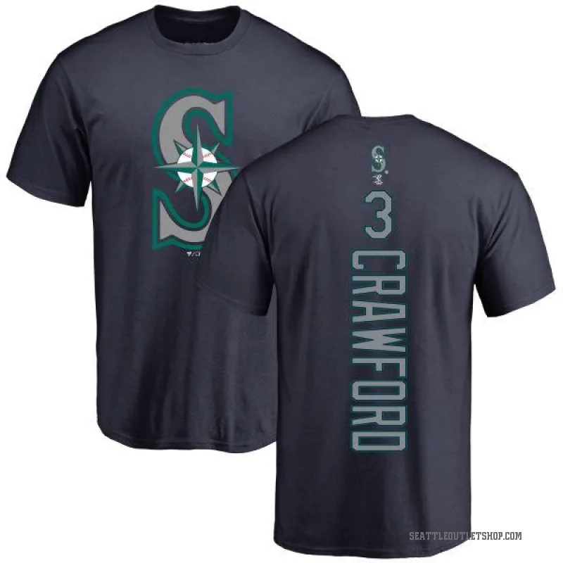J.P. Crawford Youth Navy Seattle Mariners Backer T-Shirt -