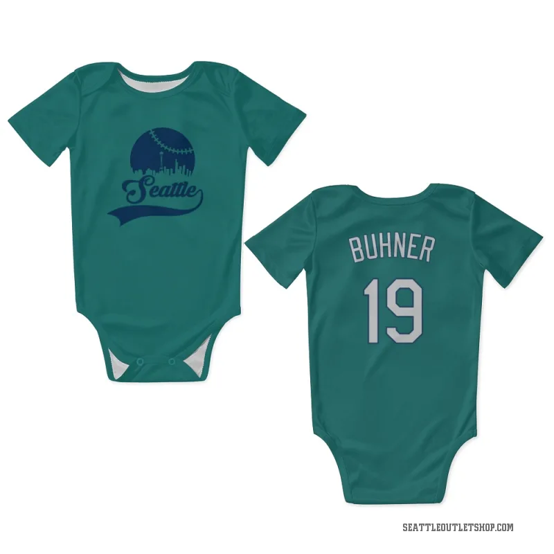 Jay Buhner  Green Seattle Mariners  Newborn & Infant Bodysuit