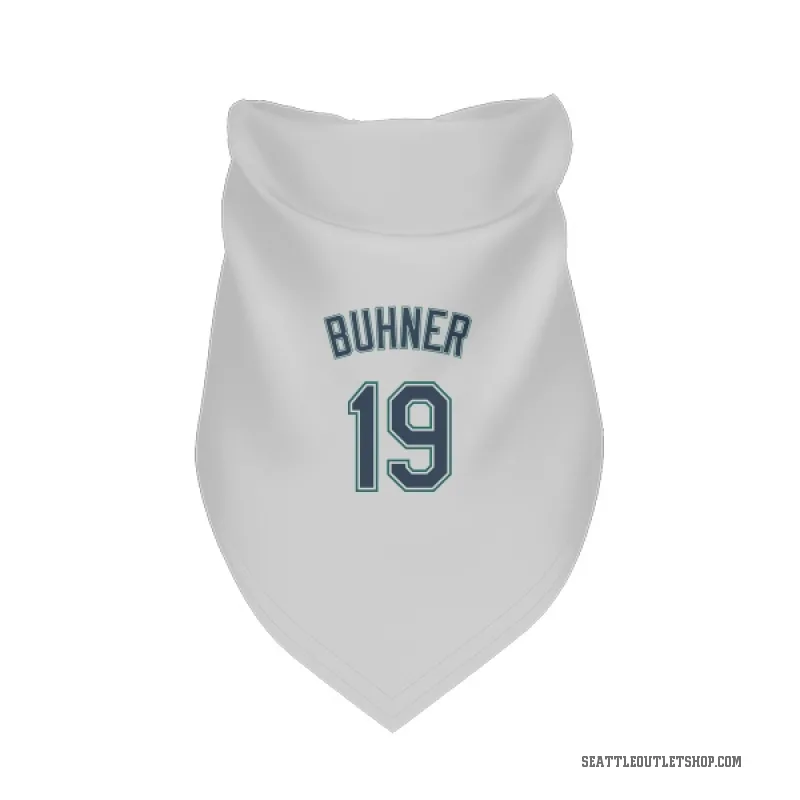 Jay Buhner  White Seattle Mariners  Cat & Dog Pet Bandana