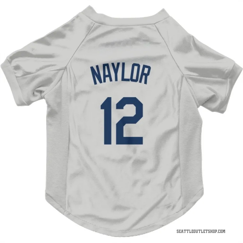 Josh Naylor  Gray Seattle Mariners  Cat & Dog Pet Jersey