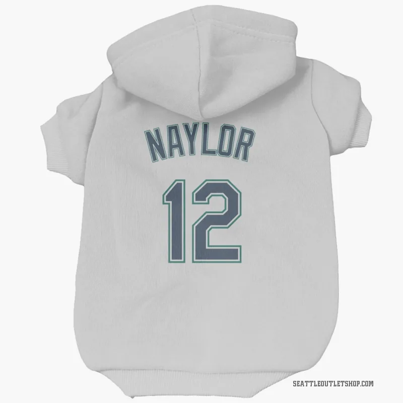 Josh Naylor  White Seattle Mariners  Cat & Dog Pet Hoodie