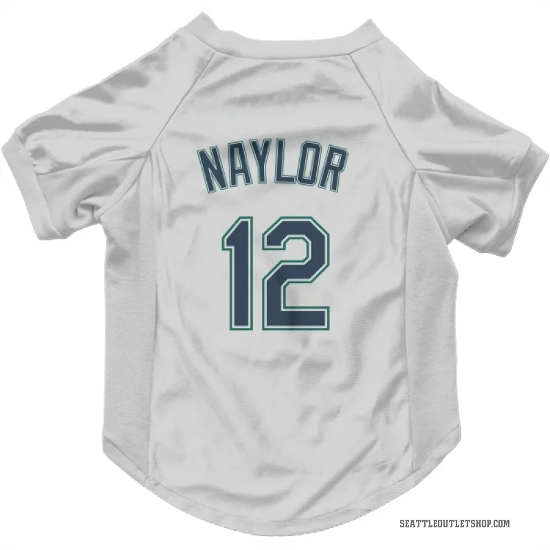 Josh Naylor  White Seattle Mariners  Cat & Dog Pet Jersey