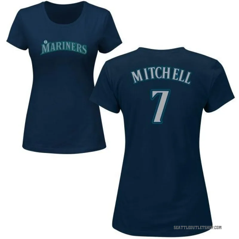 Kevin Mitchell Women's Navy Seattle Mariners Roster T-Shirt -
