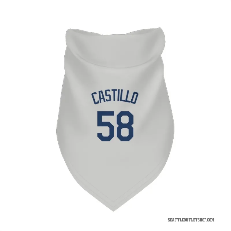 Luis Castillo  Gray Seattle Mariners  Cat & Dog Pet Bandana