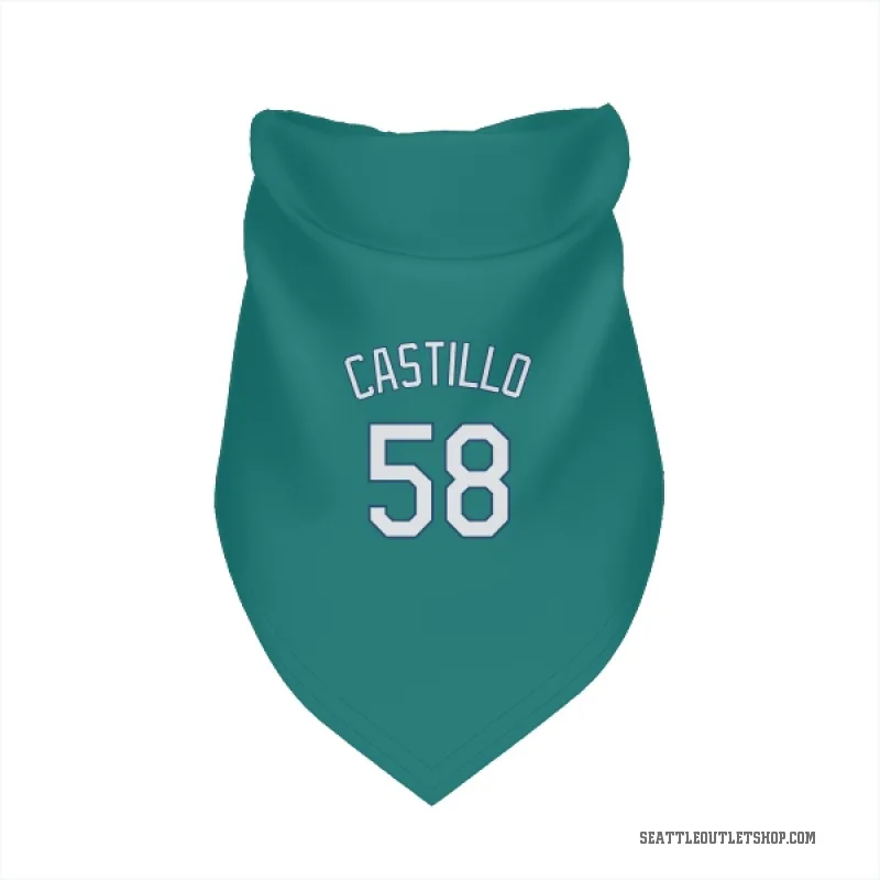 Luis Castillo  Green Seattle Mariners  Cat & Dog Pet Bandana