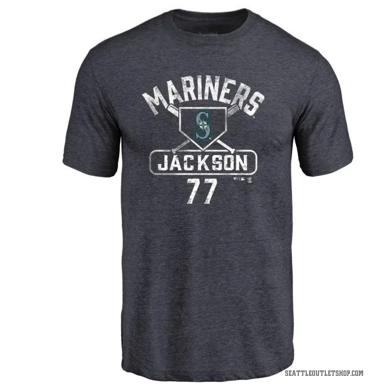 Luke Jackson Men's Navy Seattle Mariners Base Runner T-Shirt -
