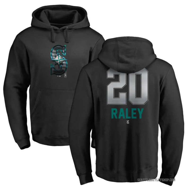 Luke Raley Youth Black Seattle Mariners Branded Midnight Mascot Pullover Hoodie -