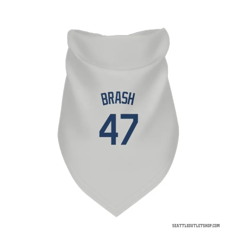Matt Brash Gray Seattle Mariners Cat & Dog Pet Bandana