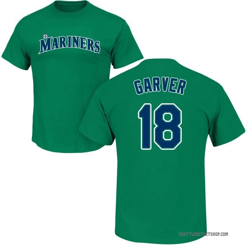 Mitch Garver Men's Green Seattle Mariners Roster T-Shirt -