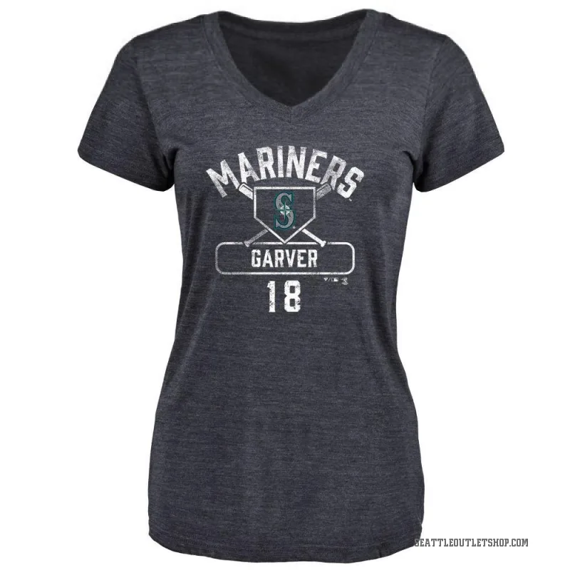 Mitch Garver Women's Navy Seattle Mariners Base Runner T-Shirt -
