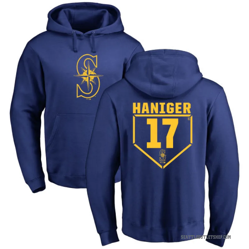 Mitch Haniger Men's Royal Seattle Mariners Branded RBI Pullover Hoodie -