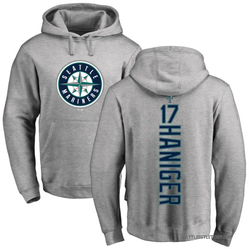 Mitch Haniger Men's Seattle Mariners Ash Backer Pullover Hoodie
