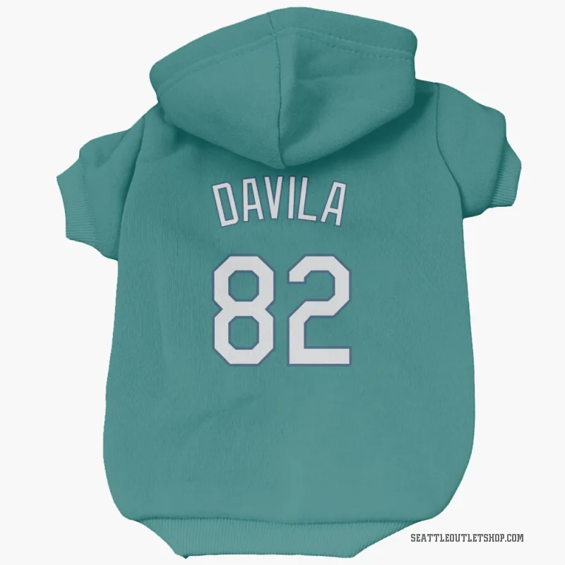 Nick Davila  Green Seattle Mariners  Cat & Dog Pet Hoodie
